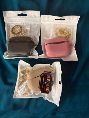 3pc AirPod pro 2 case cover with key chain 3X$20
